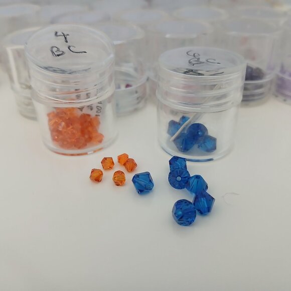 Swarovski Crystal beads Bicone 4mm & 6mm various colors jewelry making supplies - Picture 1 of 4